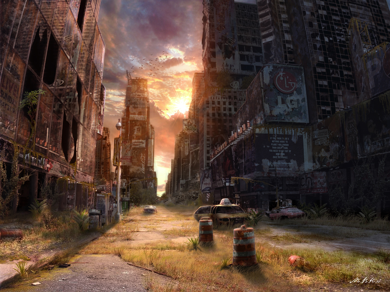 City Apocalypse Background - HD Wallpaper 