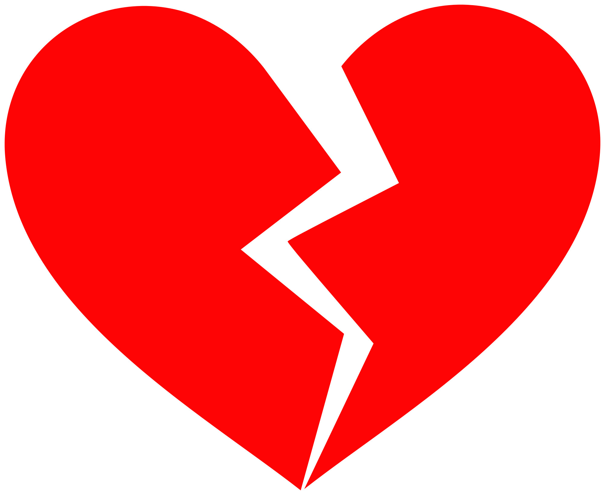 Red Broken Heart Clipart 
 Data-src /w/full/e/b/b/154962 - Broken Heart - HD Wallpaper 
