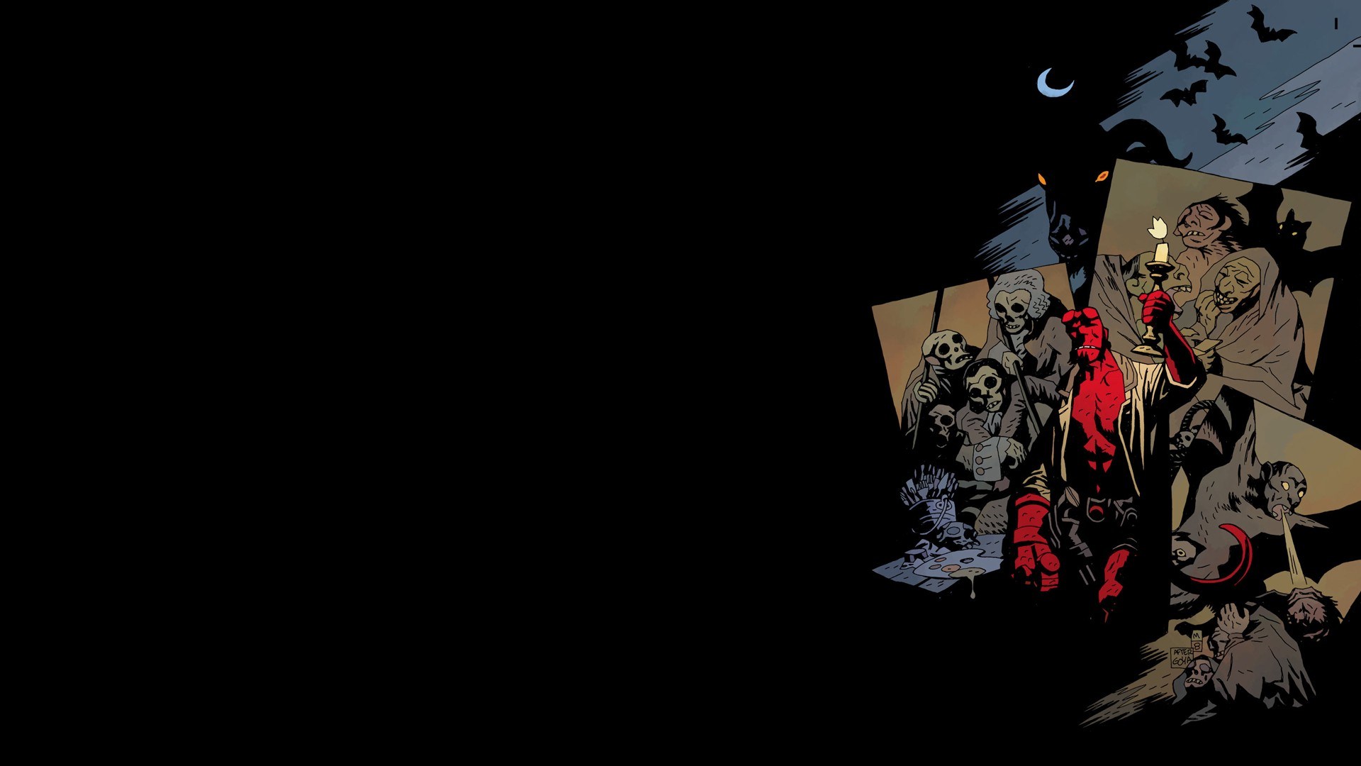 Mike Mignola Hellboy Cover - HD Wallpaper 