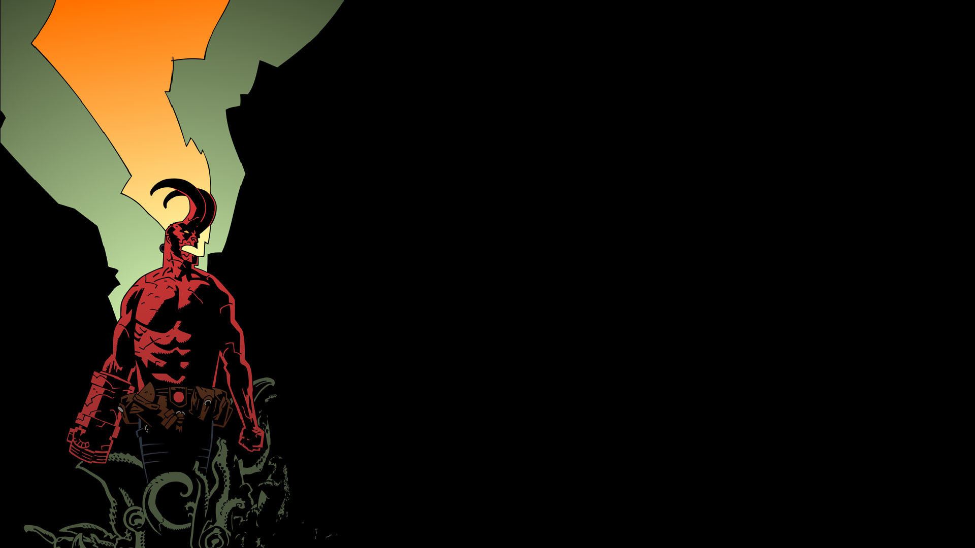 Download Hd 1080p Hellboy Desktop Wallpaper Id - Hellboy Desktop - HD Wallpaper 