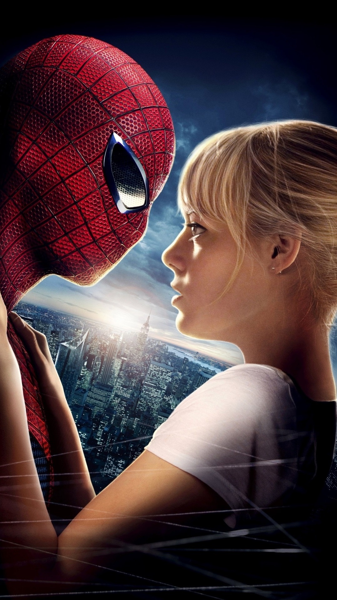 Iphone Wallpaper Emma Stone And Spider Man In The Amazing - Amazing Spiderman Wallpaper Iphone - HD Wallpaper 
