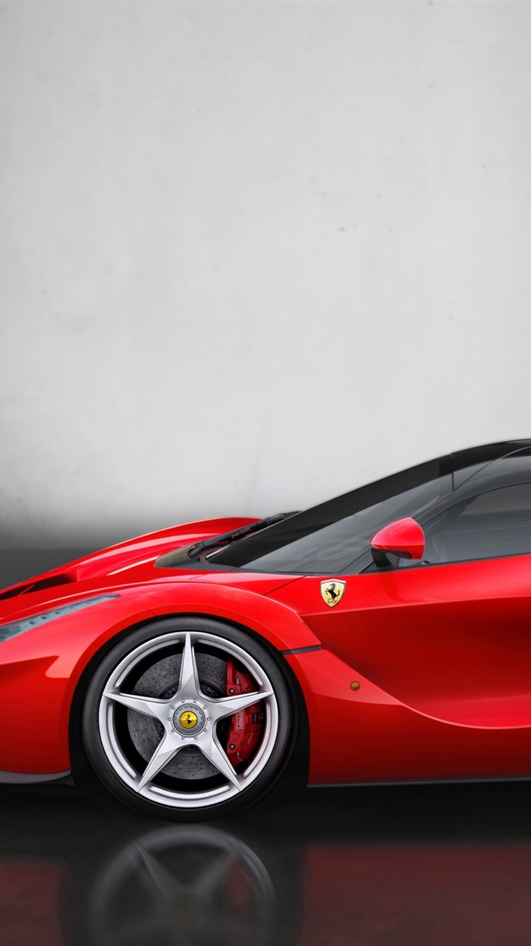 Iphone Wallpaper 2013 Ferrari Laferrari Supercar - Ferrari La Ferrari Side View - HD Wallpaper 