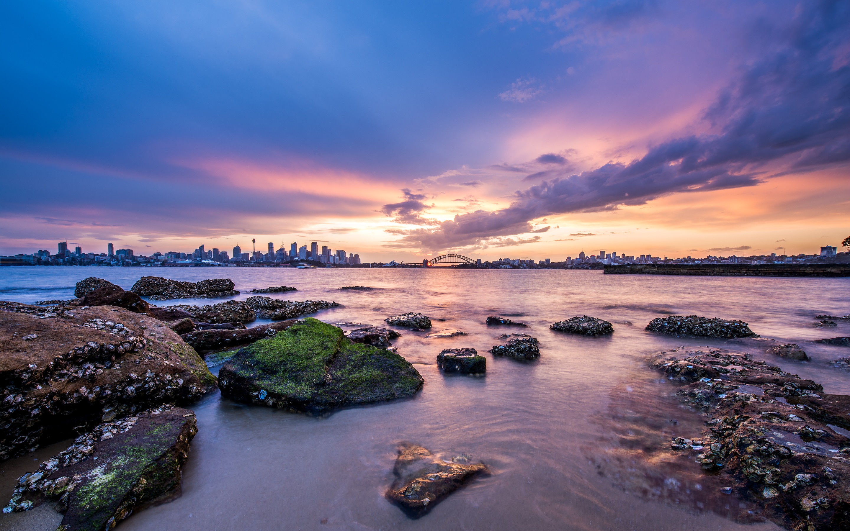 Wallpaper Australia Capital Sydney City Dawn Coast Desktop Background Of Sydney x1800 Wallpaper Teahub Io