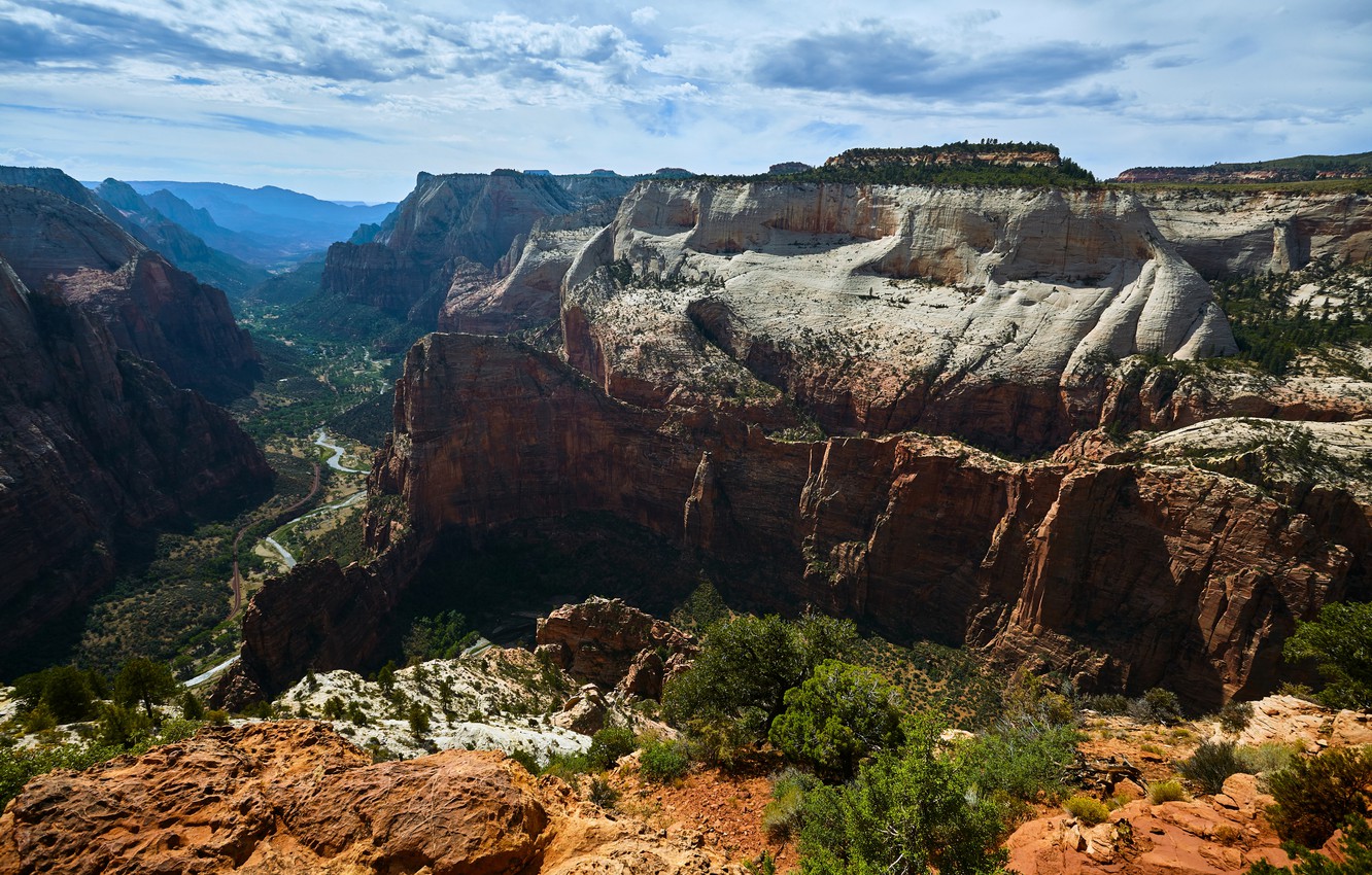 Photo Wallpaper Canyon, Utah, Usa, Zion National Park - HD Wallpaper 