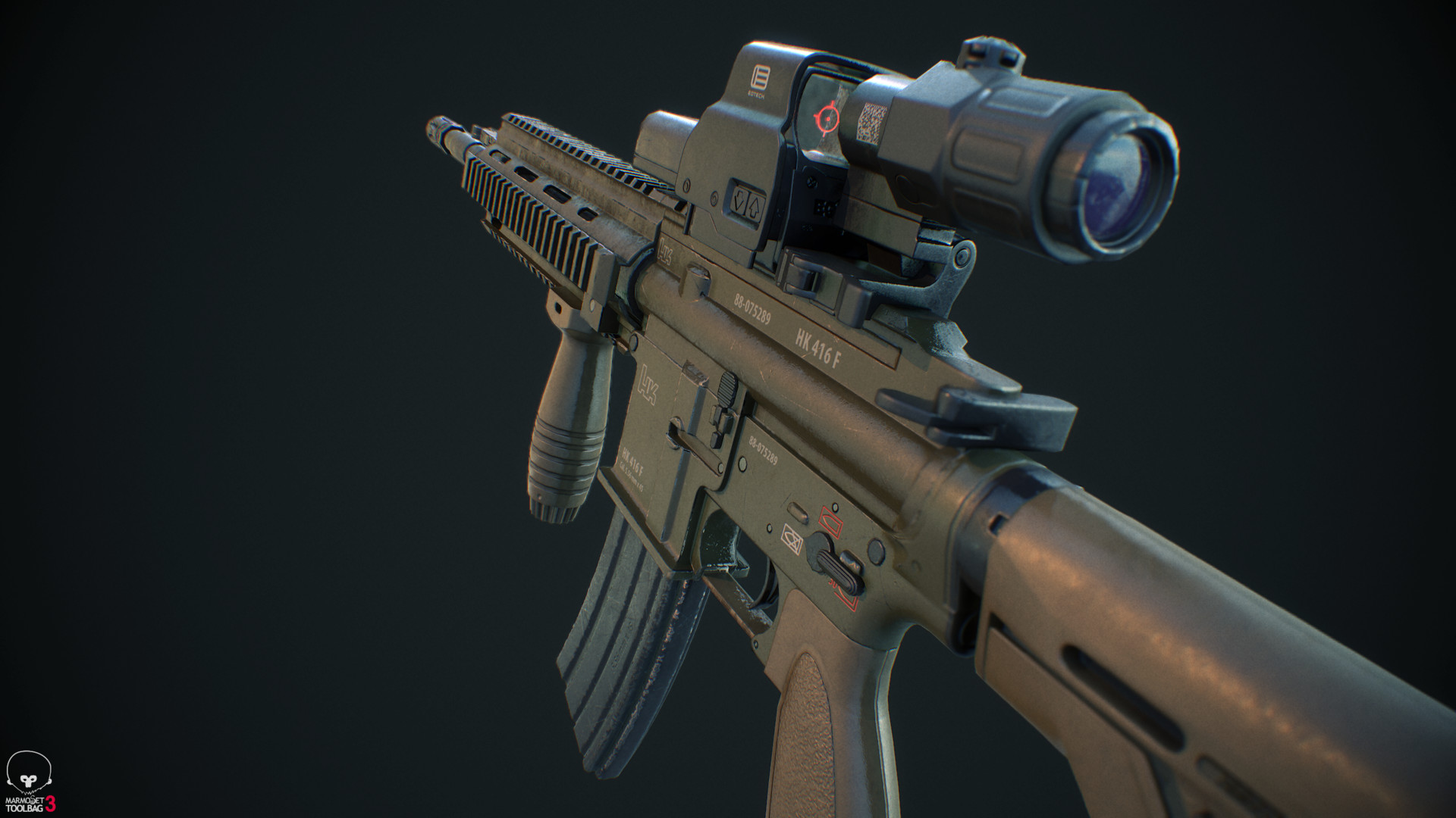 Hk416 Magnifier - HD Wallpaper 