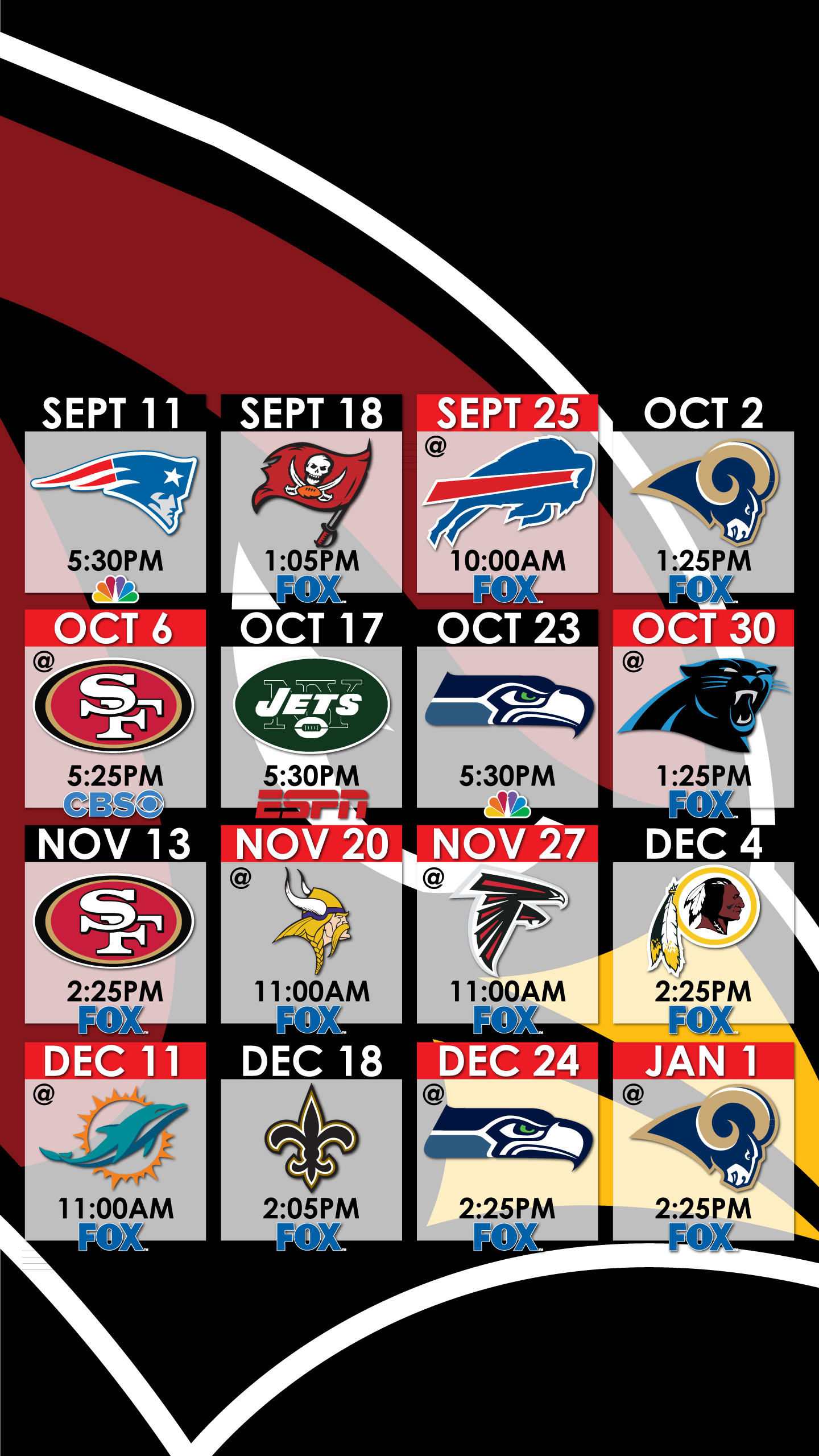 Arizona Cardinals Schedule 2018 2019 - HD Wallpaper 