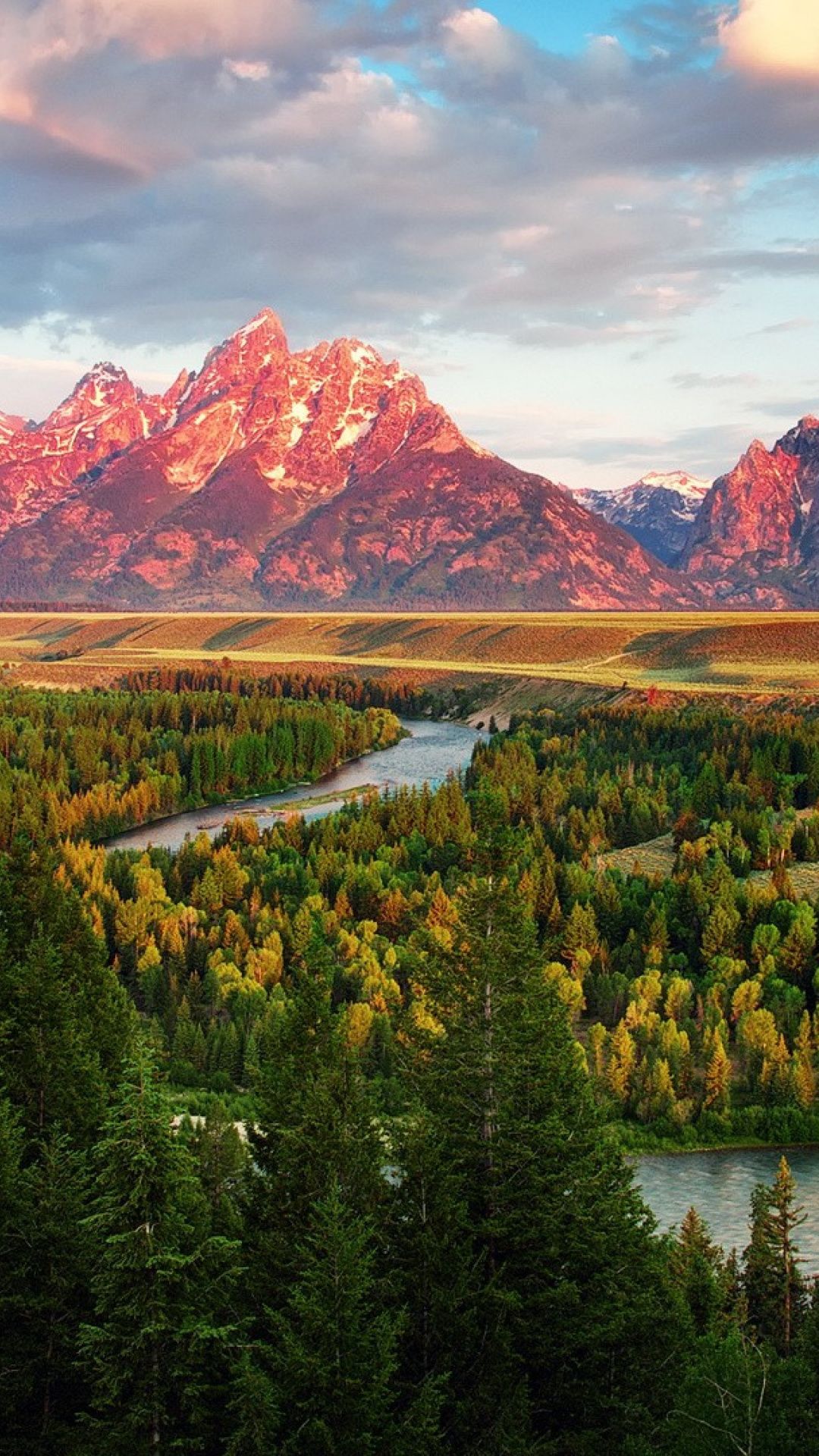 Grand Teton National Park, Snake River Overlook - HD Wallpaper 