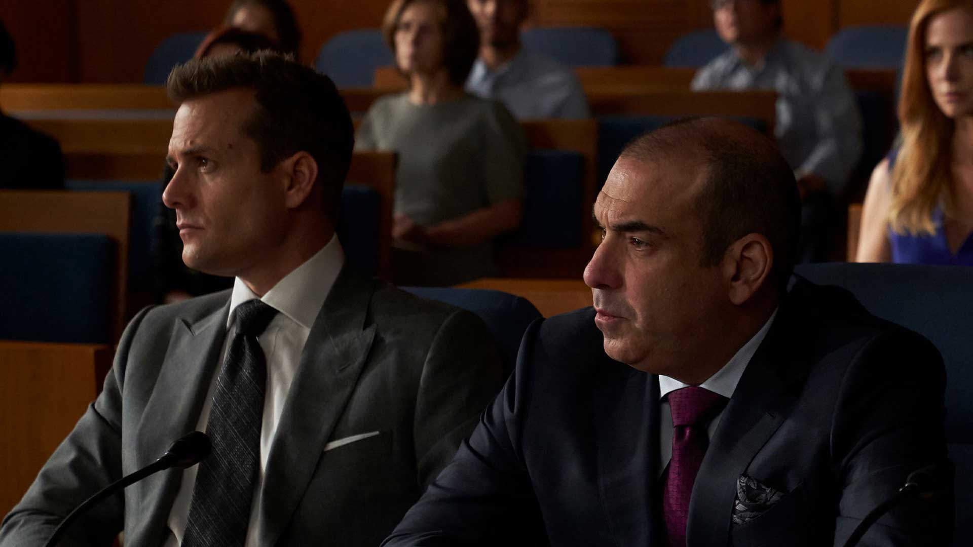Suits S09e09 Harvey Specter Gabriel Macht Louis Litt - Harvey Specter Season 9 - HD Wallpaper 