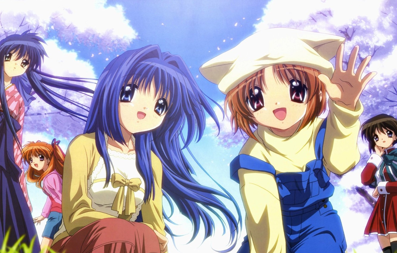 Photo Wallpaper Girls, Spring, Art, Anime, Canon - Kanon 2008 - HD Wallpaper 