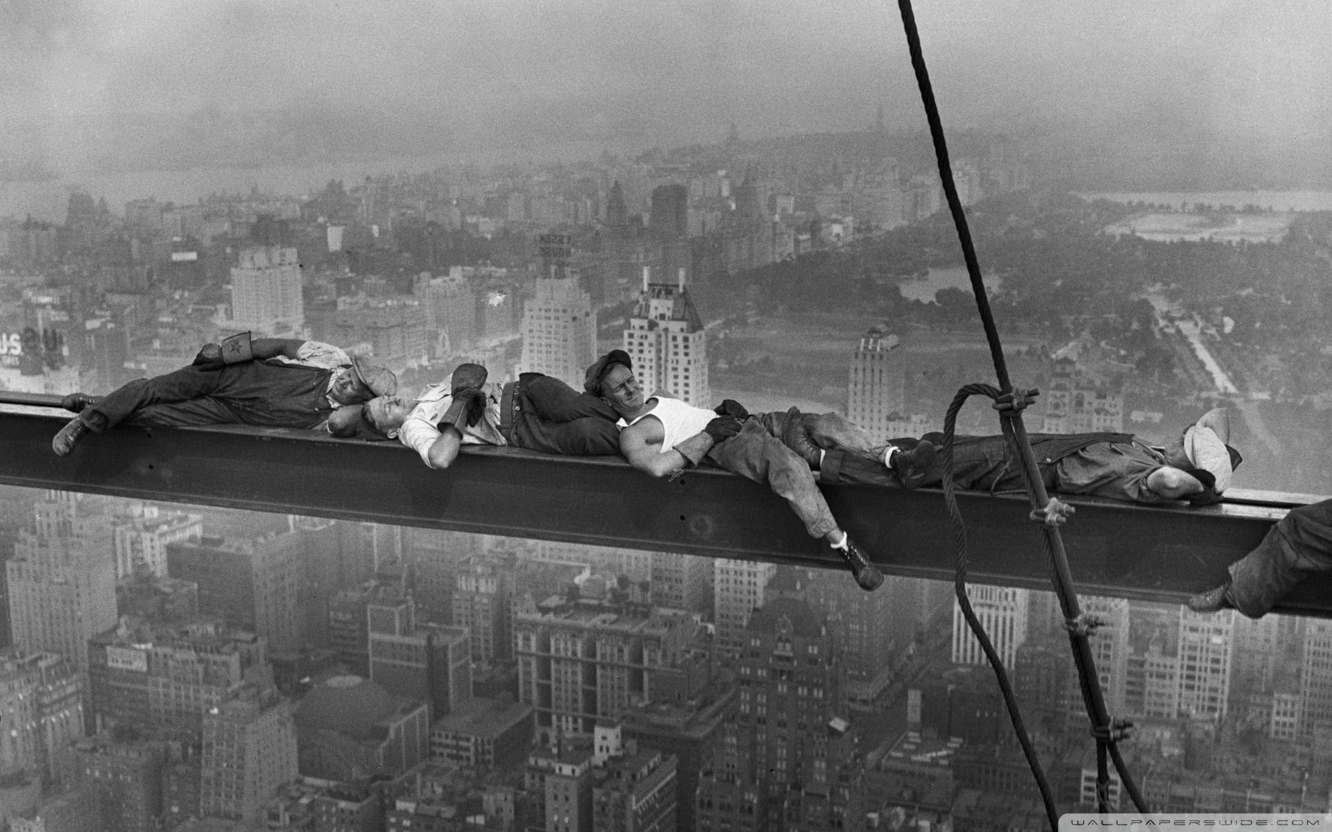 Labor Day Wallpaper - Men Asleep On A Girder - HD Wallpaper 