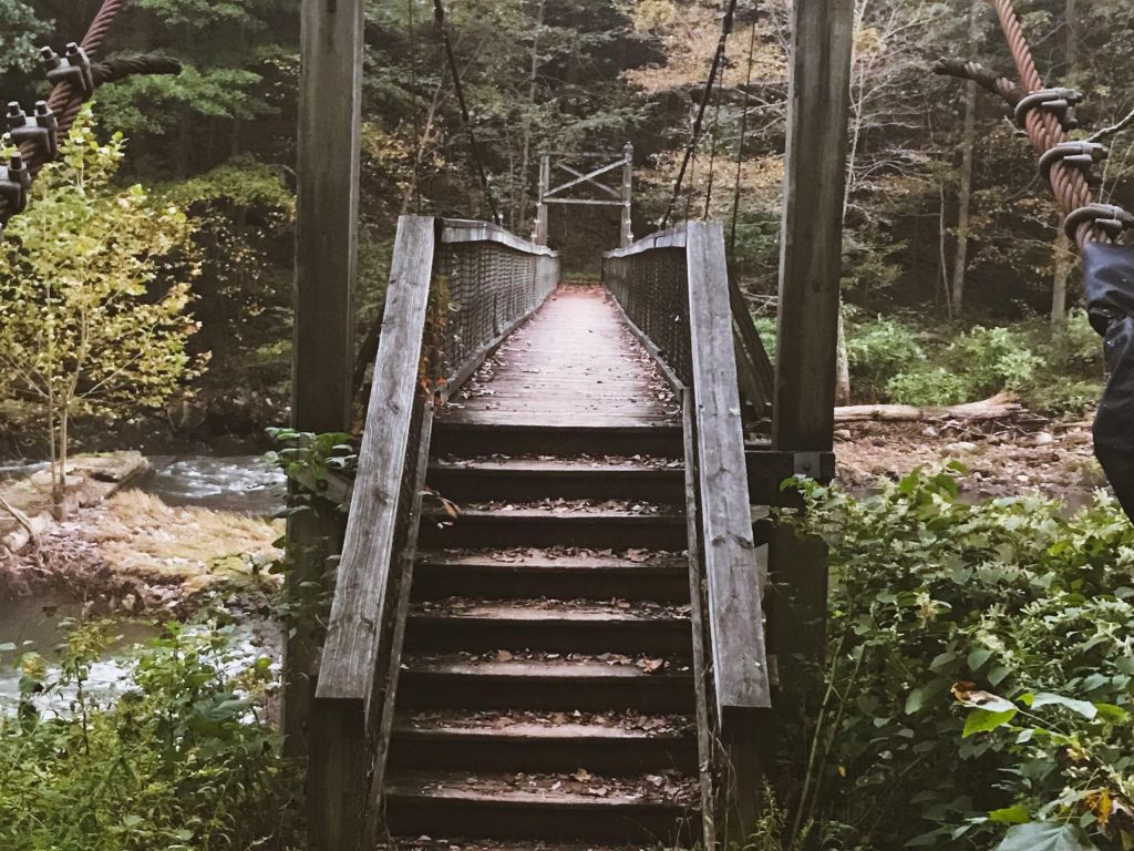 Wooden Bridge Wallpaper - HD Wallpaper 