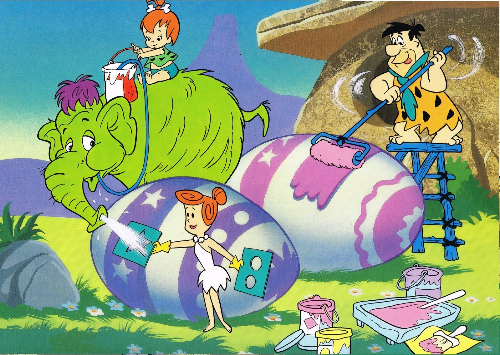 Flintstones Easter - HD Wallpaper 