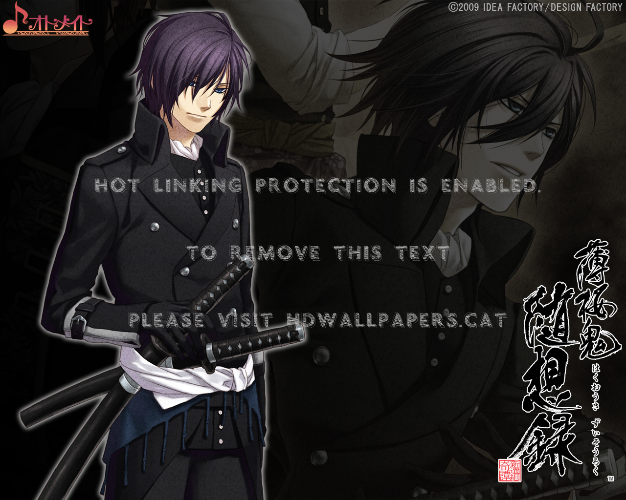 Hakuouki Shinsengumi Kitan Black Hajime Guy - Saitou Hajime Hakuouki - HD Wallpaper 