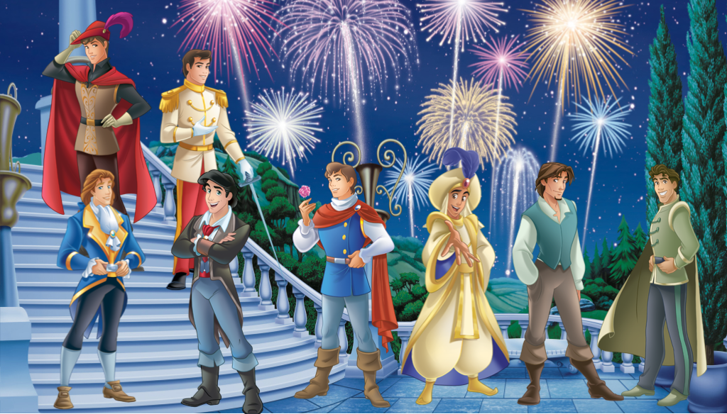 Disney Prince And Princess - HD Wallpaper 