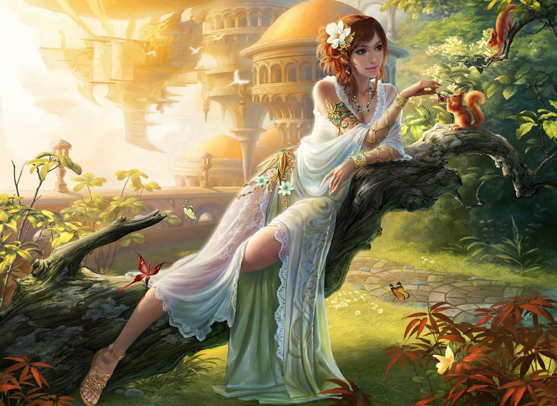 Fantasy Garden Art - HD Wallpaper 