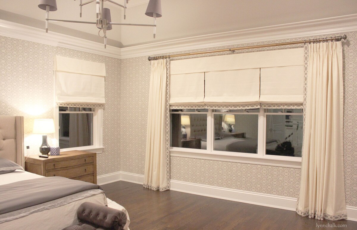 Drapes And Roman Shades In Trend 01838t 07 With Samuel Roman Shade