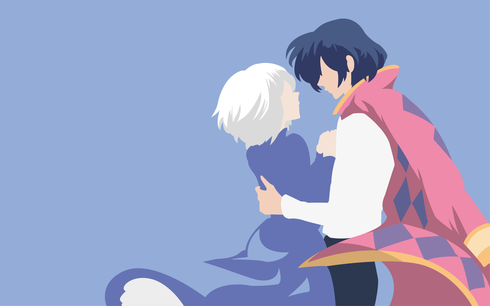 Minimalist Howl's Moving Castle - HD Wallpaper 