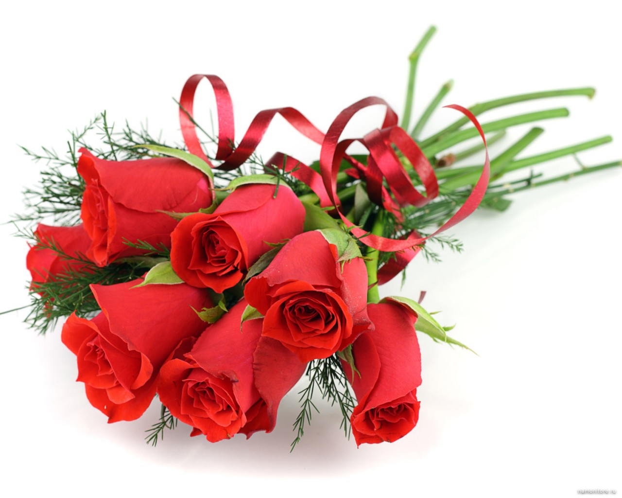 Drawn Red Rose Guldasta - Bouquet Flowers - HD Wallpaper 