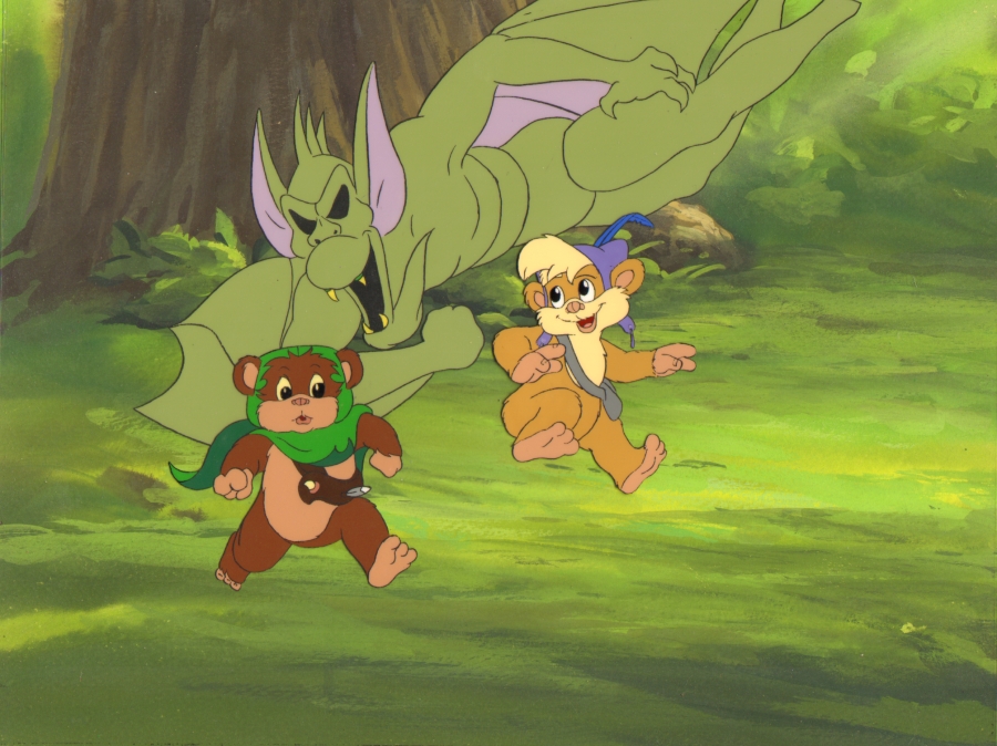 Star Wars Ewoks Animated Cels - Cartoon - HD Wallpaper 
