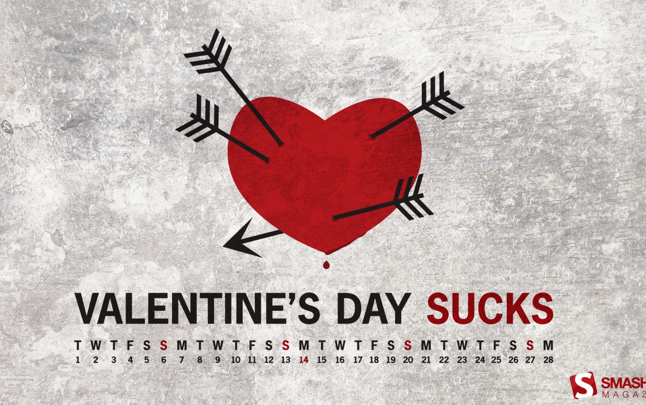 Valentine S Day Sucks Wallpapers - Valentine's Day Sucks - HD Wallpaper 
