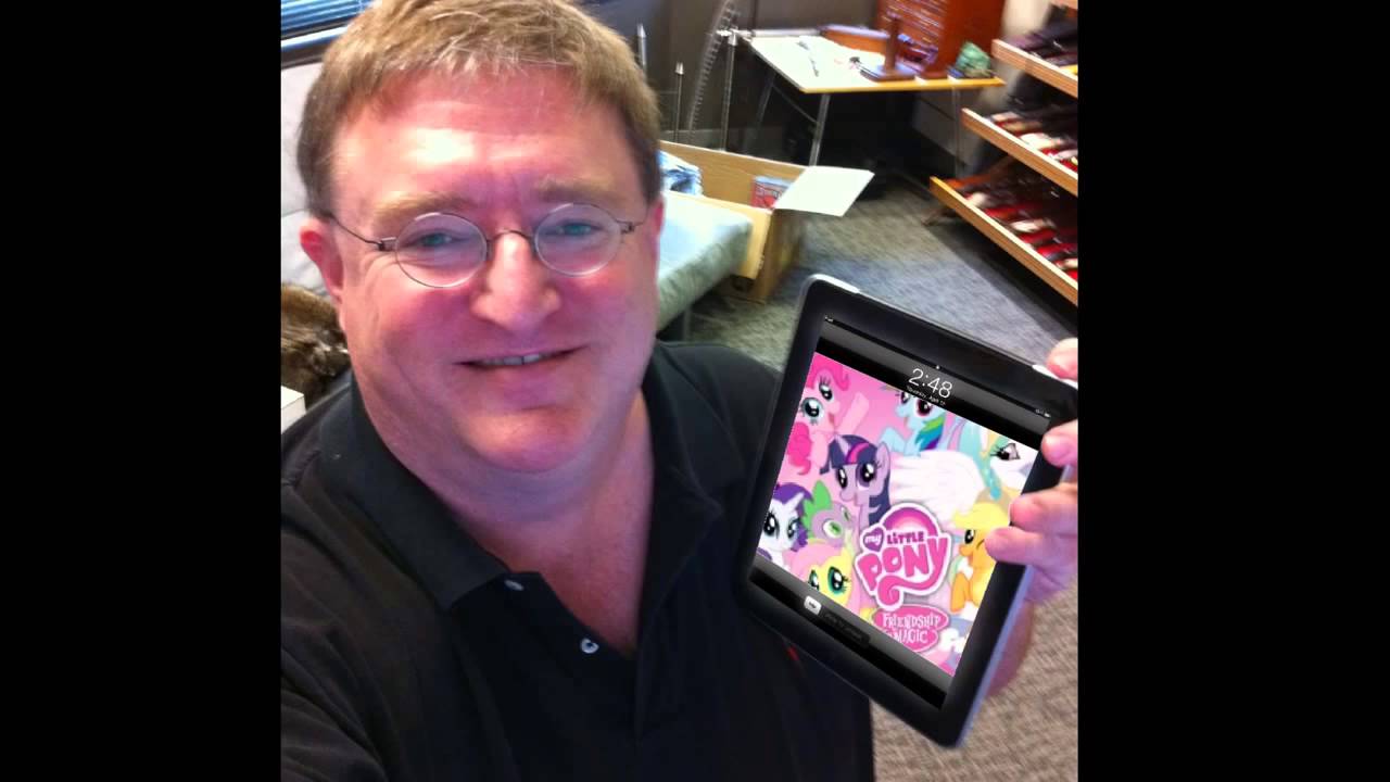 Gabe Newell My Little Pony - HD Wallpaper 