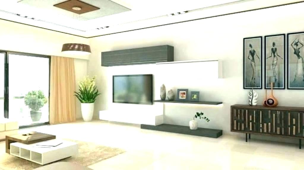 Bedroom Tv Wall Design Ideas Modern Wall Unit Designs - Hall Design White Colour - HD Wallpaper 