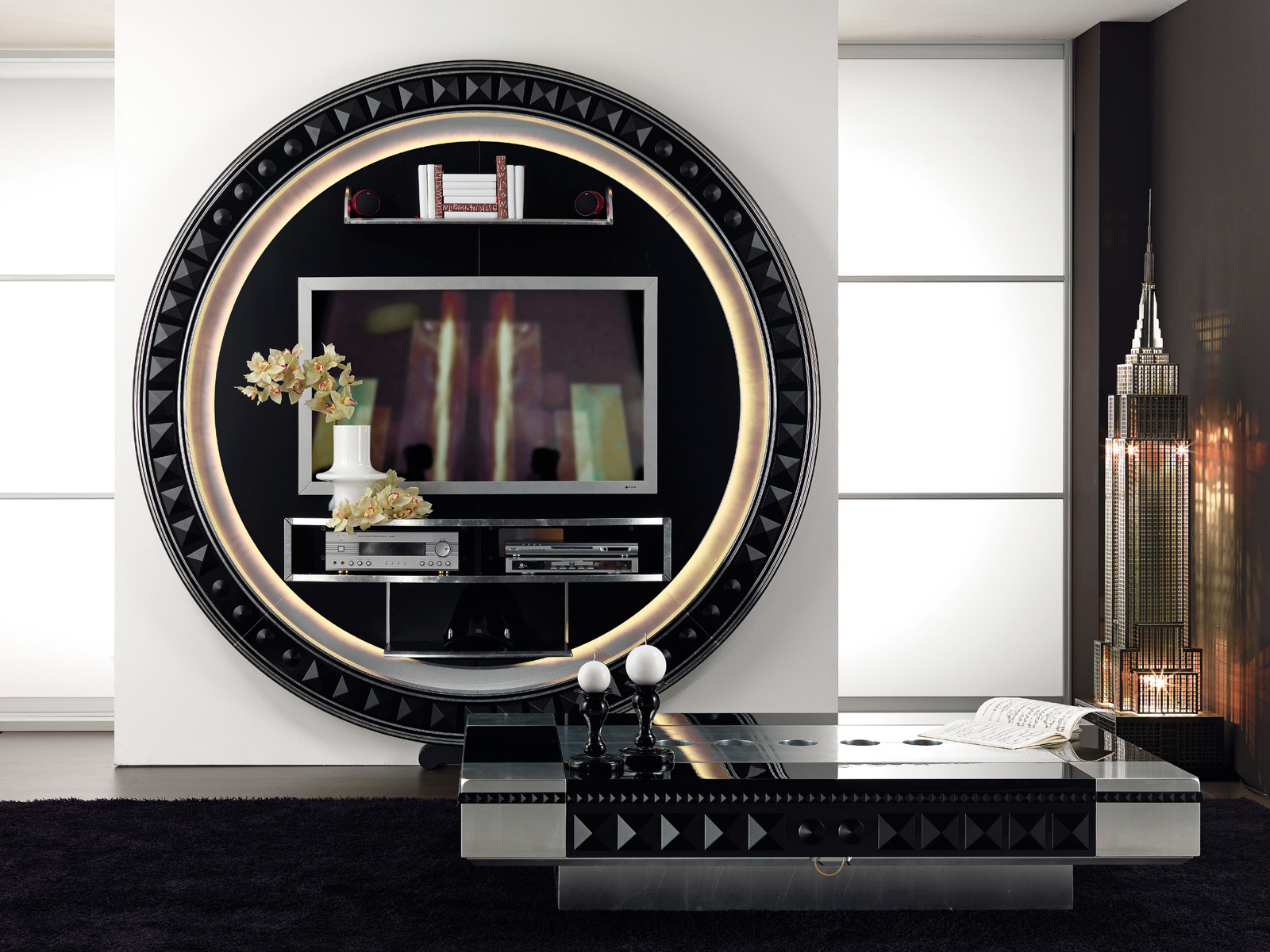 Wallpaper Designs For Tv Unit - HD Wallpaper 