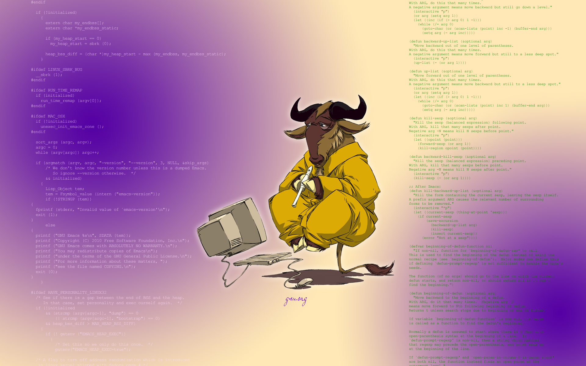 Levitating Gnu - HD Wallpaper 