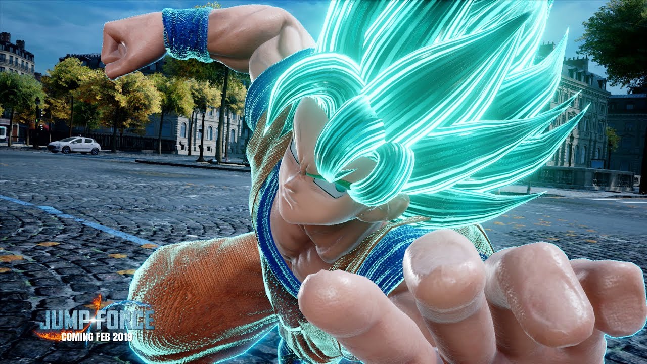 Jump Force Goku Super Saiyan Blue - HD Wallpaper 