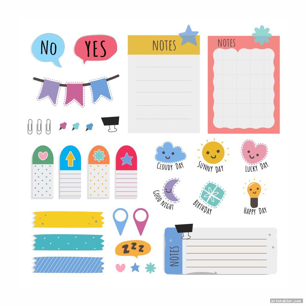 Cute Sticky Notes Design - HD Wallpaper 