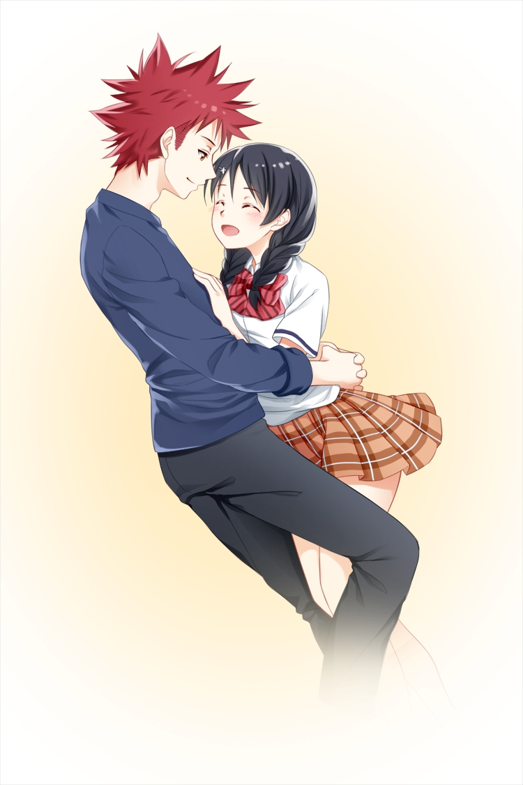 Yukihira Soma Tadokoro Megumi - HD Wallpaper 