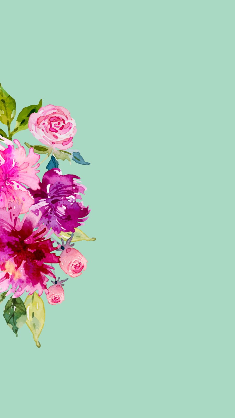 Pastel Flower Wallpaper Iphone - HD Wallpaper 