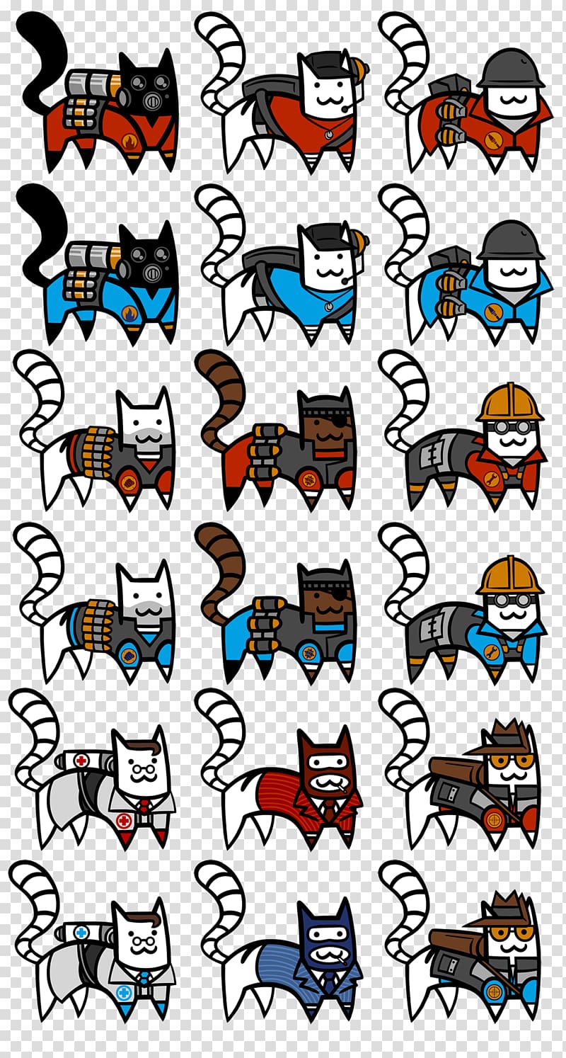 Team Fortress 2 Nyan Cat Kitten Video Game, Tuzki Stickers - HD Wallpaper 