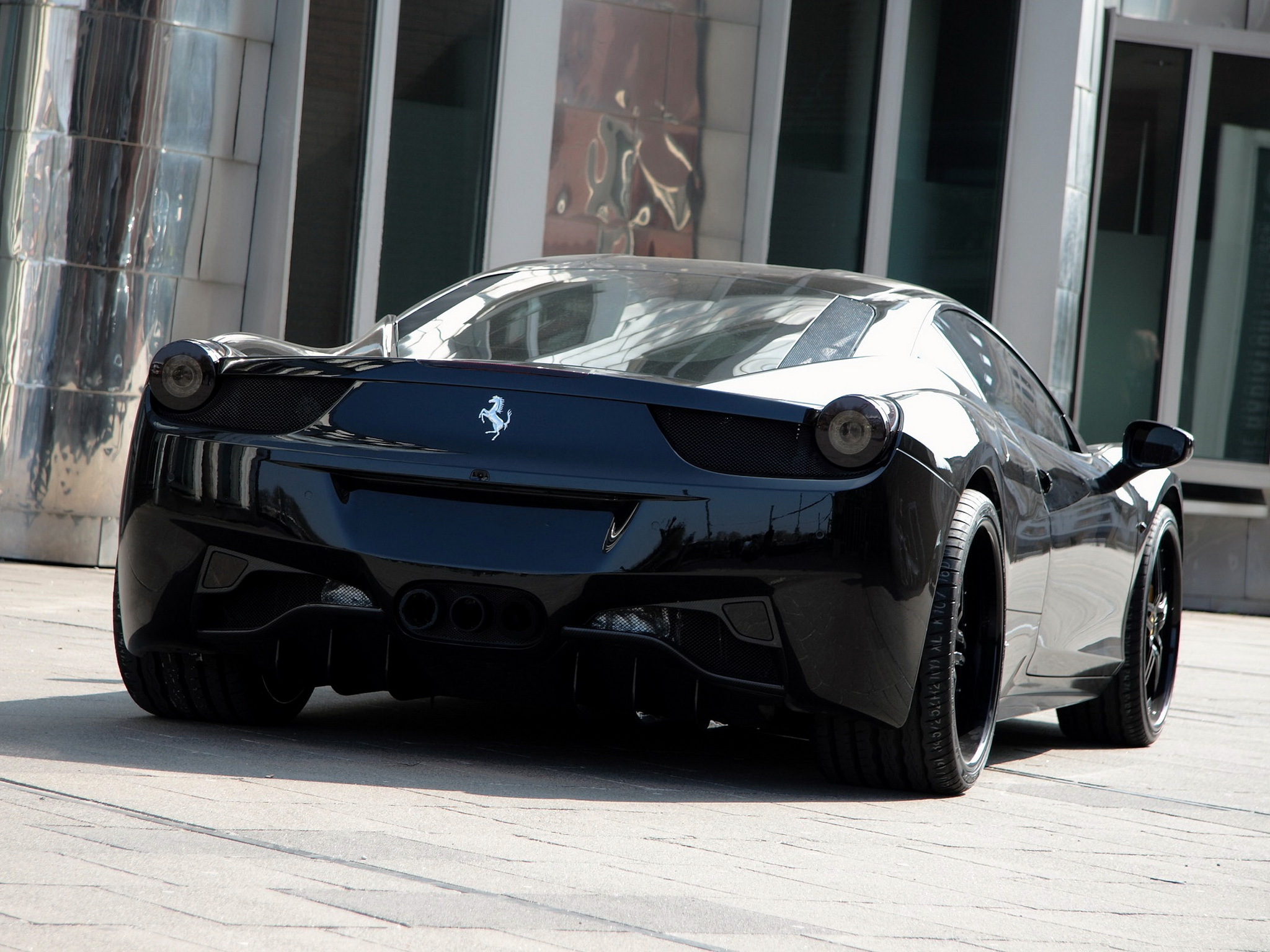 Wallpaper Anderson Germany, Ferrari 458 Italia, Ferrari, - Ferrari 458 Italia Blacked Out - HD Wallpaper 