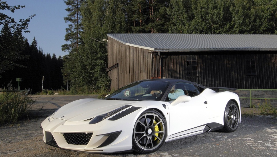 Tuning, Siracura, White, Ferrari, Italy, Ferrari, Siracusa, - Car House White Ferrari - HD Wallpaper 
