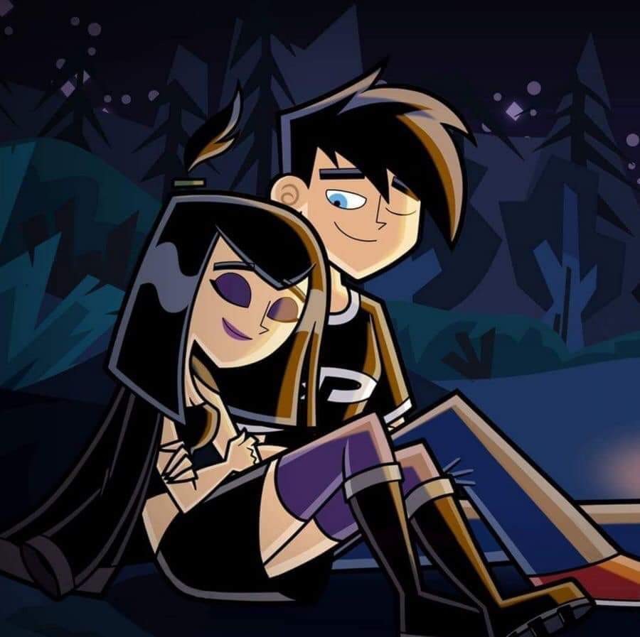 Love, Sam, And Danny Phantom Image - Danny Phantom Y Sam Love - HD Wallpaper 