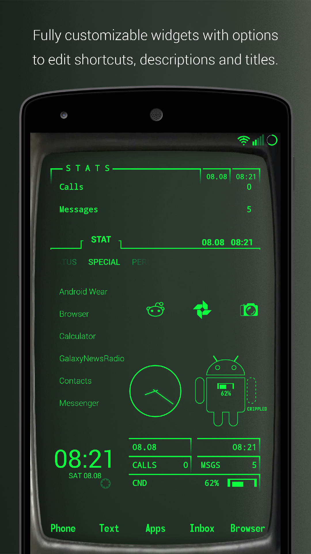Mi Band 4 Pipboy - HD Wallpaper 