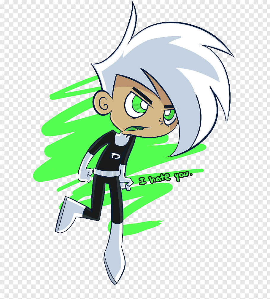 Line Art Cartoon Clothing, Danny Phantom Slash Free - Imagenes De Danny Phantom Para Fondo De Pantalla - HD Wallpaper 