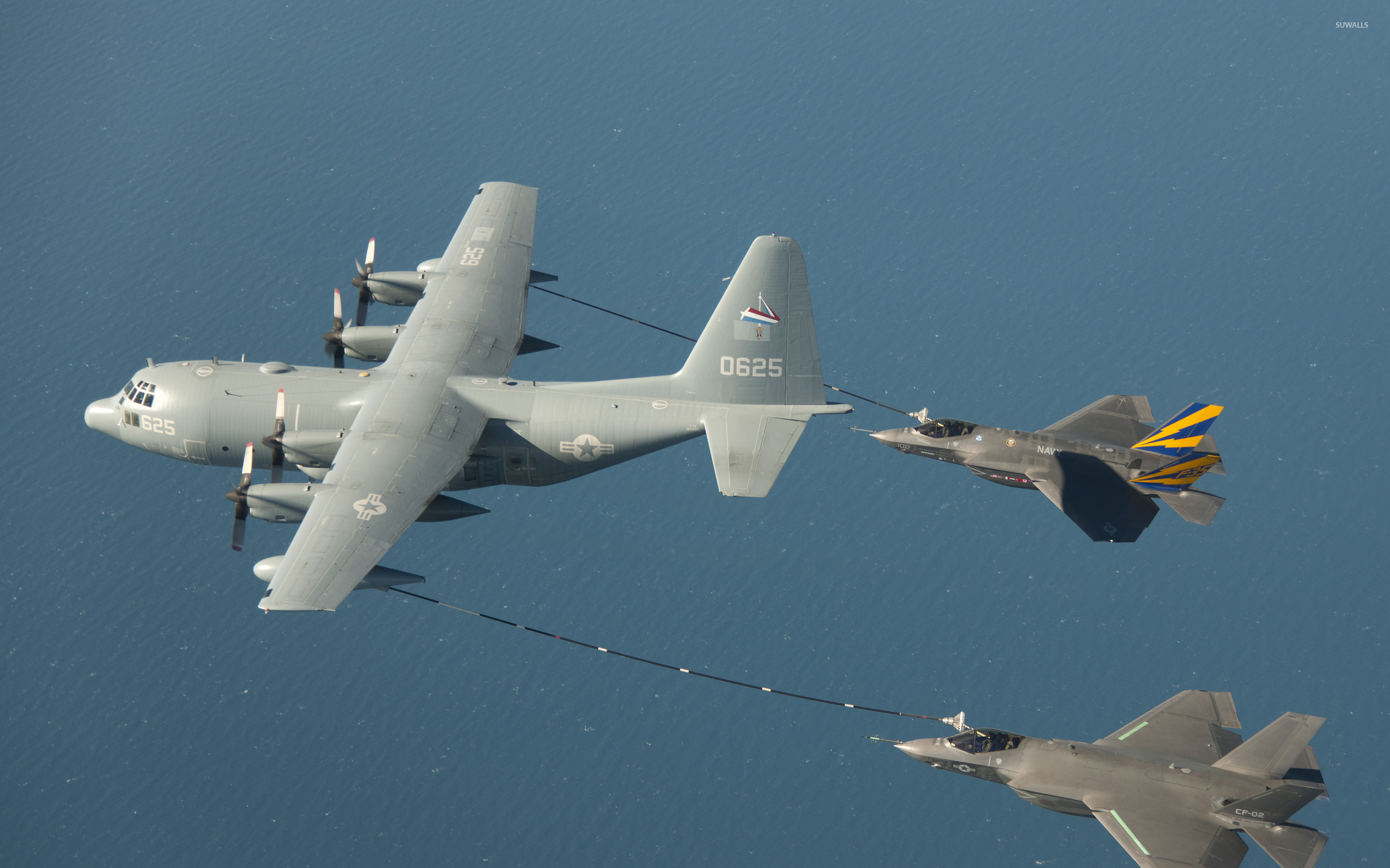 Kc 130 Hercules Refueling - HD Wallpaper 
