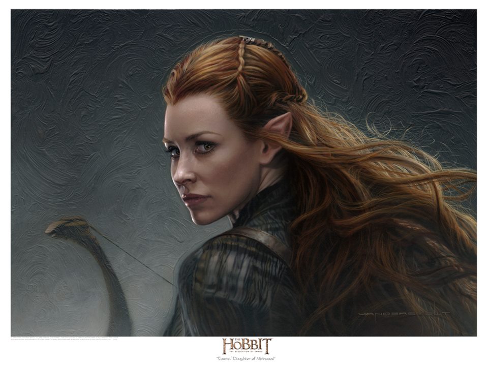 Tauriel Hobbit Art - HD Wallpaper 