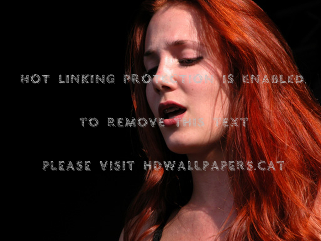 Simone Simons-epica Metal Heavy Gothic - Red Hair - HD Wallpaper 