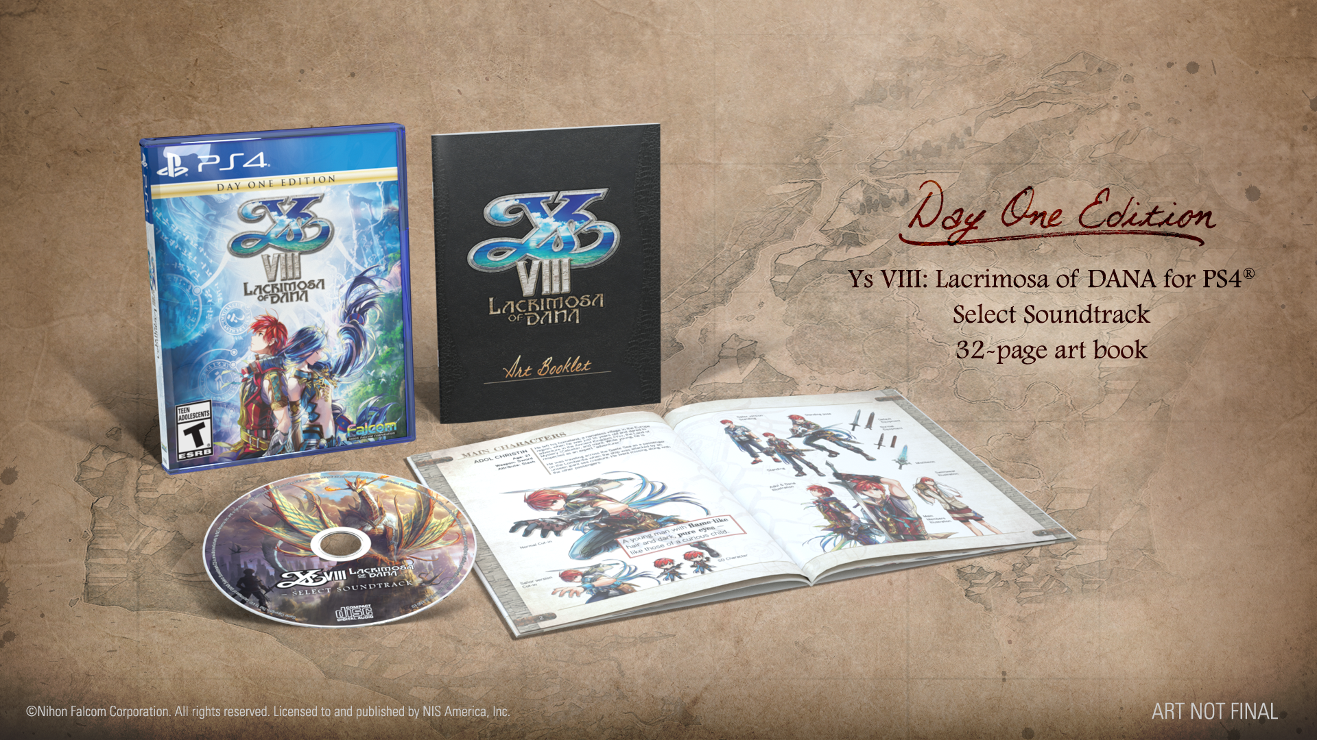Ys Viii Lacrimosa Of Dana Day One Edition - HD Wallpaper 