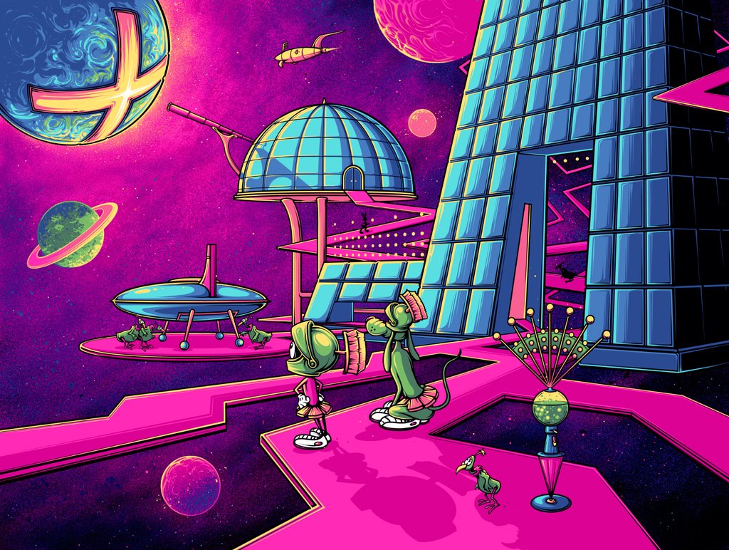 Looney Tunes “where S The Kaboom ” Variant Giclee Print - Marvin The Martian - HD Wallpaper 