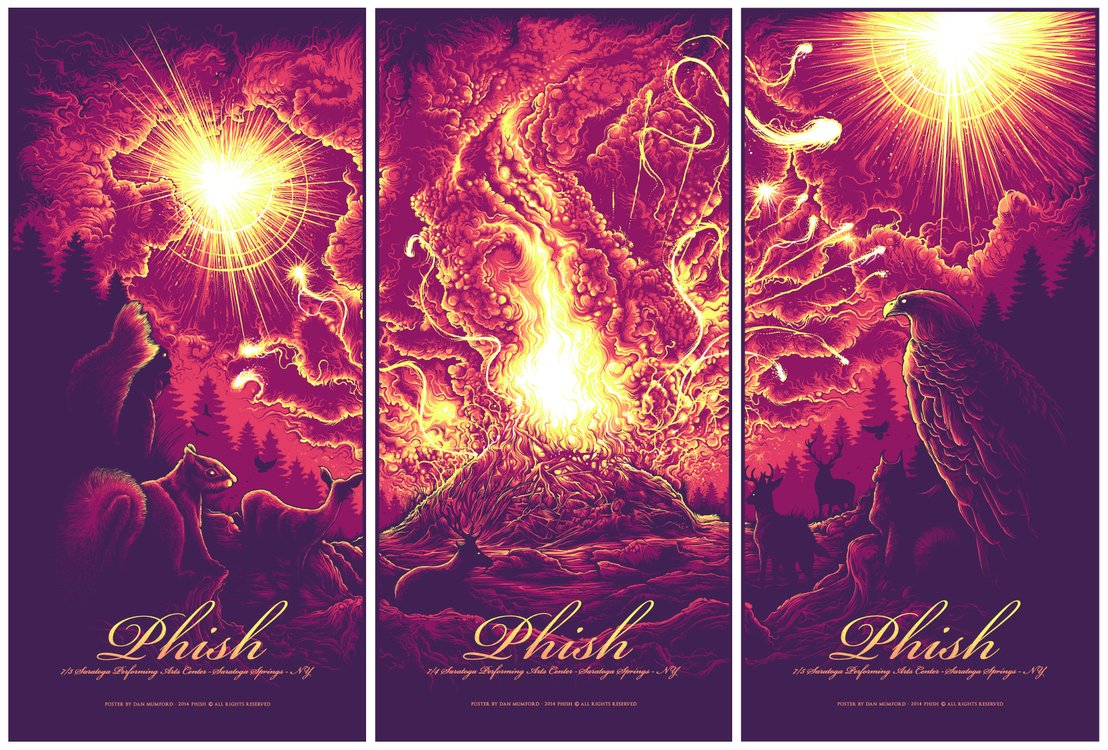 Saratoga Springs, Ny - Dan Mumford Phish - HD Wallpaper 