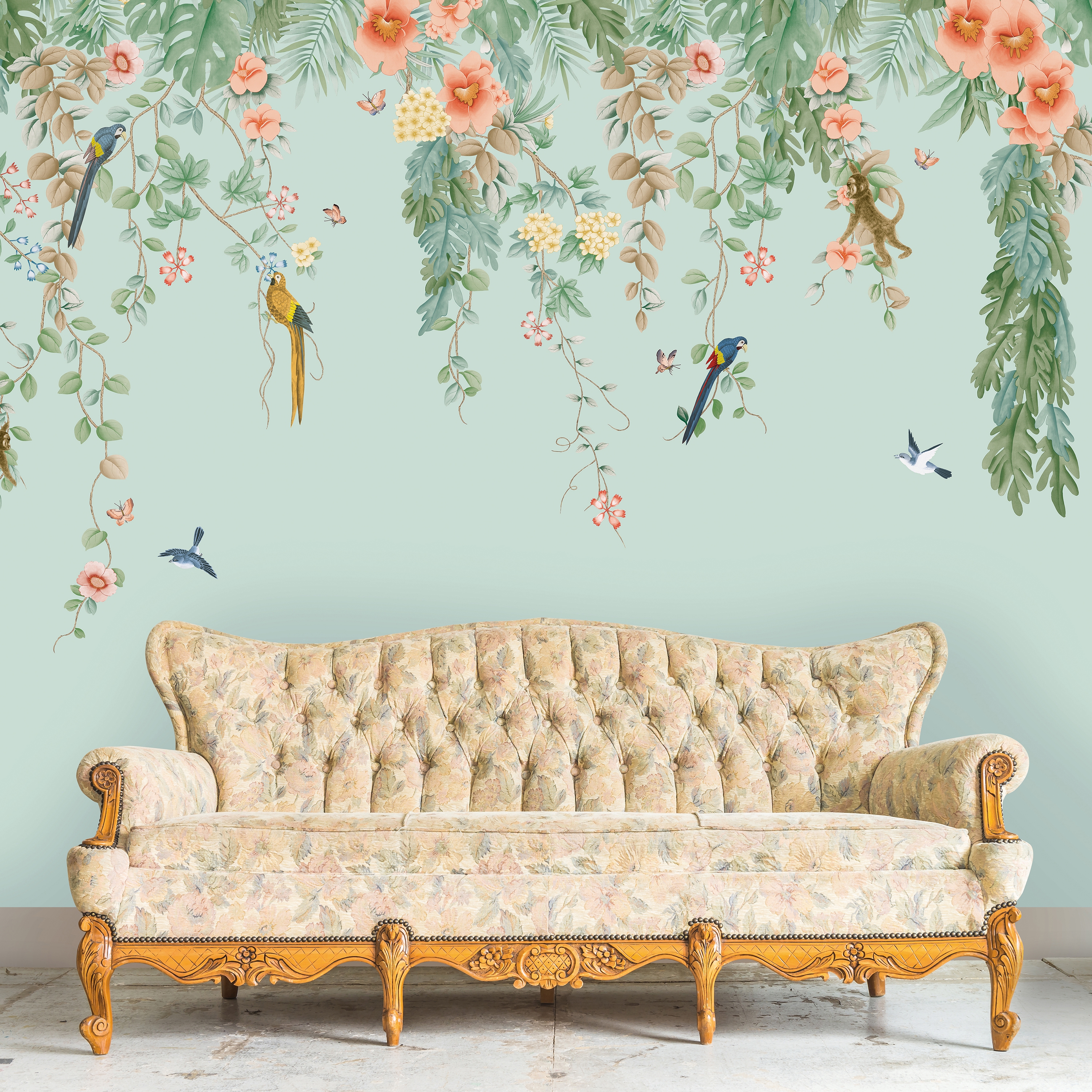 Chinoiserie Peel And Stick - HD Wallpaper 