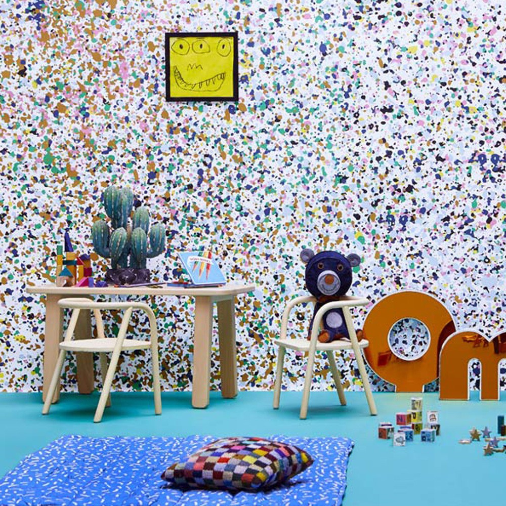 Wallpaper The Mom - Papier Peint Mouchete Peinture Enfant - HD Wallpaper 