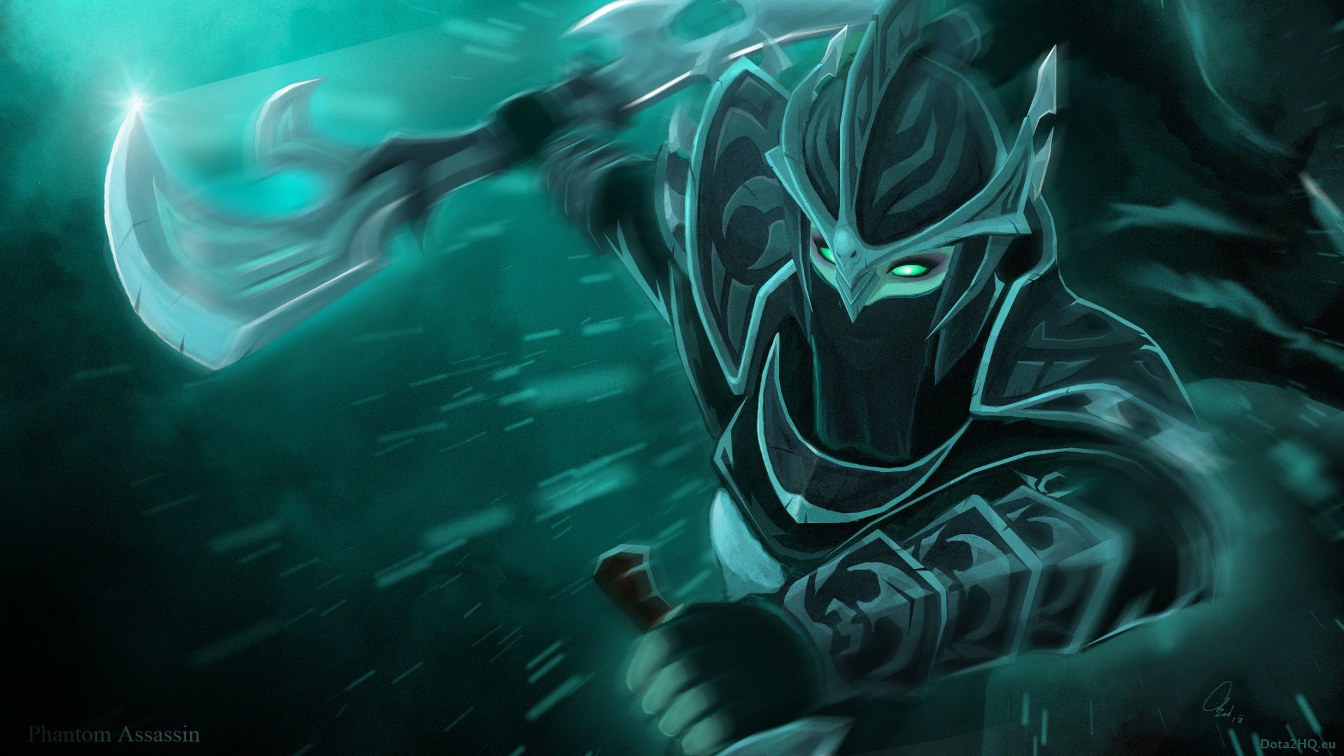 1920x1080, Stylish Phantom Assassin Dota 2 Art 78 Hd - Phantom Assassin Nimble Edge - HD Wallpaper 