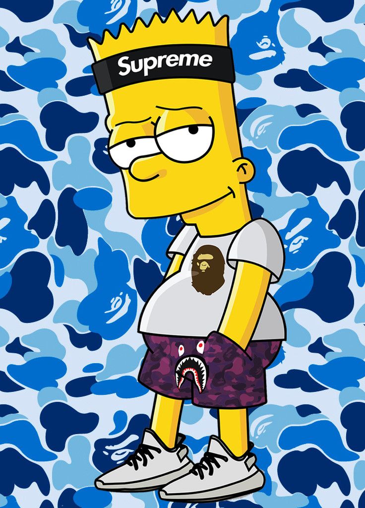 Supreme Bart Wallpaper - Supreme Wallpaper Bart Simpson - HD Wallpaper 