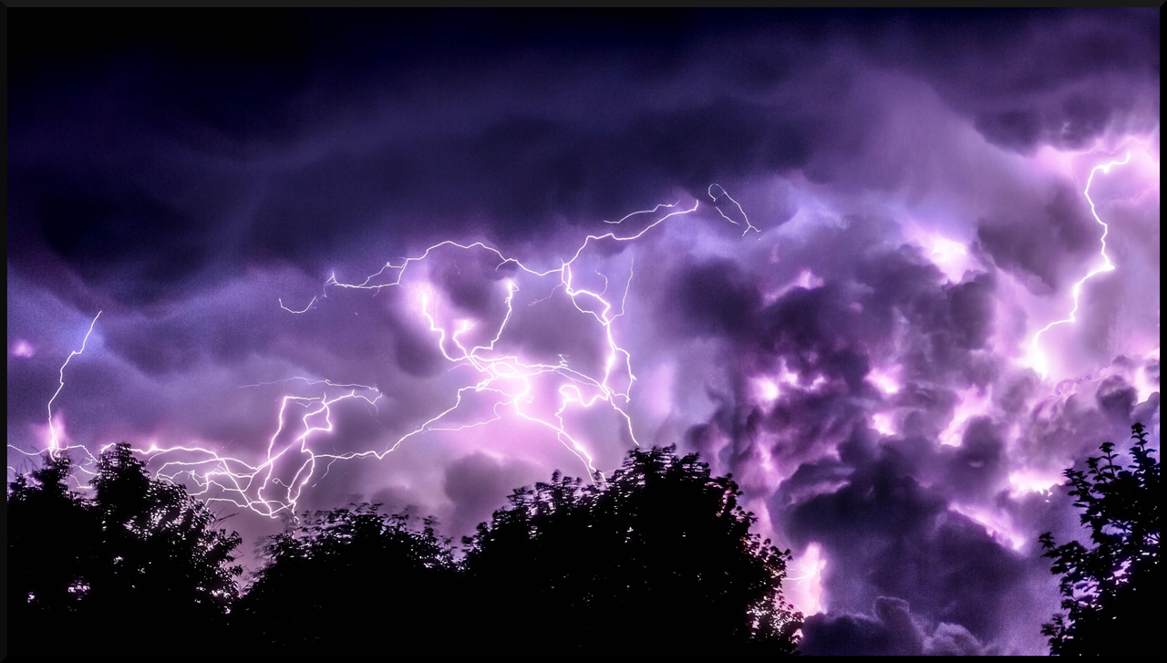 Lightning, Purple, And Wallpaper Image - Purple Lightning Clouds Hd - HD Wallpaper 