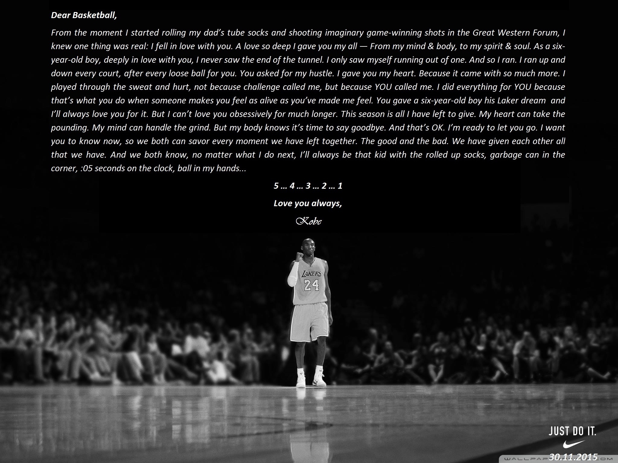 Kobe Bryant Black And White - HD Wallpaper 